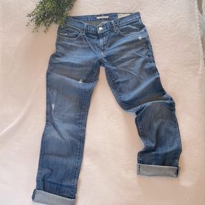 Lite-Distressed Boyfriend Jeans
